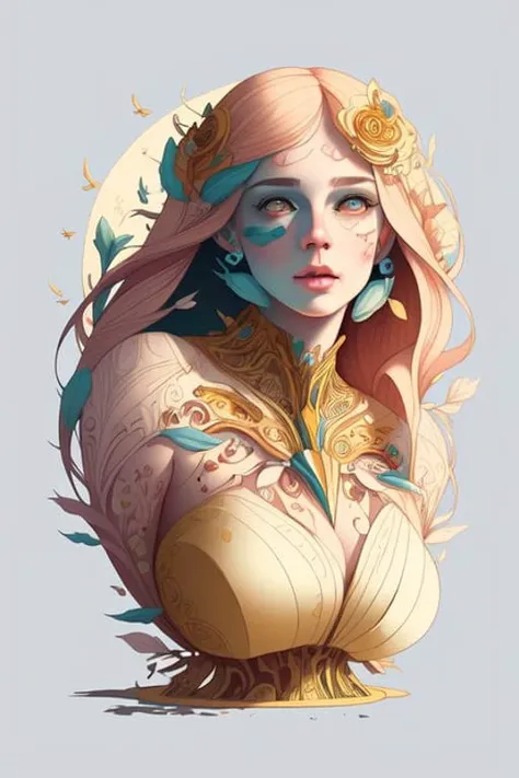 (Illustration:1.3) flathearth <lora:flat illustration:1>,(by Artist Anna Dittman:1), (((masterpiece))), (((best quality))), ((ultra-detailed)),(detailed light),((an extremely delicate and beautiful)),