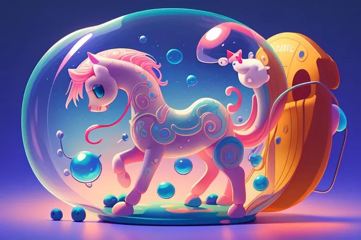 (Illustration:1.3) cinematic portrait of cute Mew riding large blue bubble, 3d render <lora:flat illustration:1>,(by Artist Anna Dittman:1), (((masterpiece))), (((best quality))), ((ultra-detailed)),(detailed light),((an extremely delicate and beautiful)),