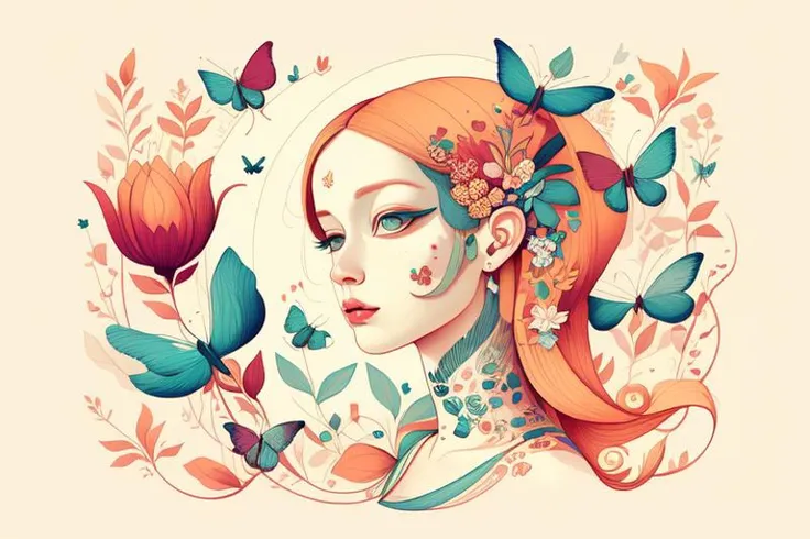 (Illustration:1.3) album cover <lora:flat illustration:1>,(by Artist Anna Dittman:1), (((masterpiece))), (((best quality))), ((ultra-detailed)),(detailed light),((an extremely delicate and beautiful)),