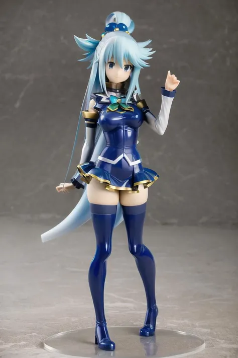 best quality, masterpiece, solo, 1girl, <lora:pikkiwynn_Aqua:0.8>, aqua (konosuba), <lora:popupparade-10:0.9>,