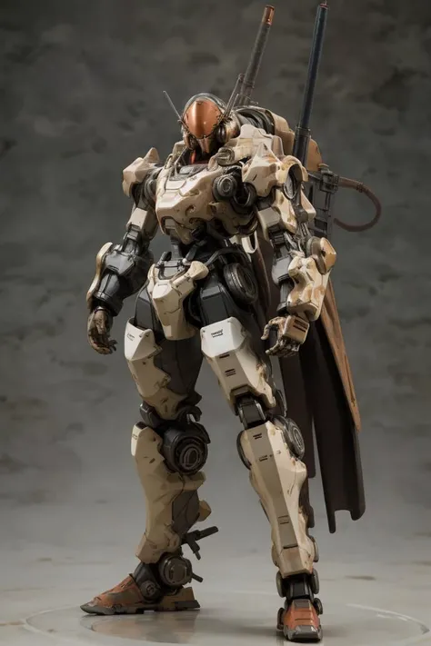 (masterpiece, best quality, ultra detailed, hyper realistic, photo), delicate pattern,
<lora:popupparade:0.8>,
mecha, super fine concept art, hard surface, a heavy mech, dark armor, rust,
background (bokeh), dim natural lighting, (high detailed skin:0.9), (visible pores:0.3), shallow depth of field,