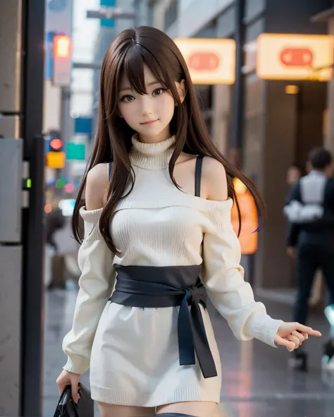 1girl , very long hair, best quality, masterpiece, portrait, a photography of a beautiful girl, detailed face, sweet smile, (blush:1.2), ((torso)),pov, (((depth of field))), pale and lustrous skin, <lora:popupparade-10:1:HALF_ALT_B>
outside, phone booth, cloudy sky, medium breasts, long hair, <lora:openChestSweater_v10:0.8>(open-chest sweater:1.1), turtleneck, strapless bottom, lowleg, revealing clothes, off-shoulder, thighhighs, detached sleeves, lying, on back, loving, janitor, best quality, masterpiece, excellent lighting, beautiful