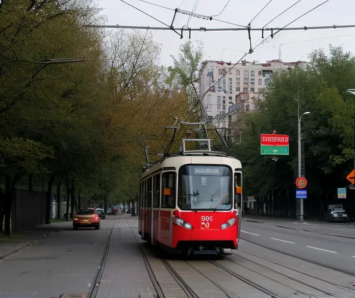 moskva_xxi, urban, sign, cars, trolley,
<lora:moscow-000030:1>