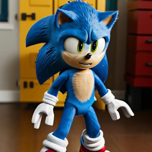 sonic playing lego