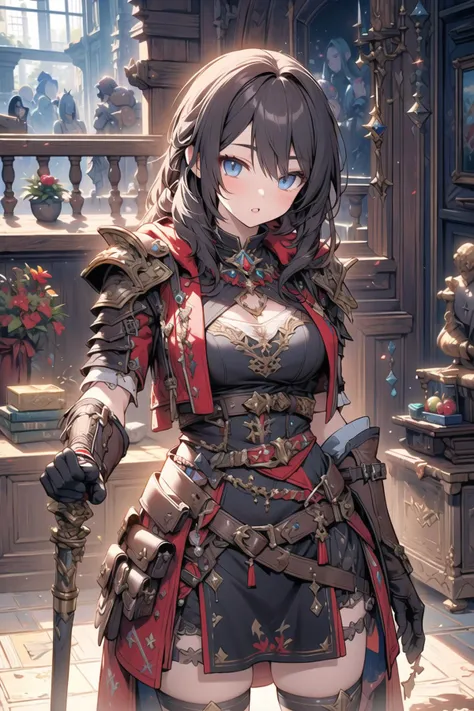 masterpiece best quality rpg fantasy 1girl solo detailed eyes grow light shadow realistic 3d unreal engine unity dungeon torch
<lora:detail_slider_v4:1>