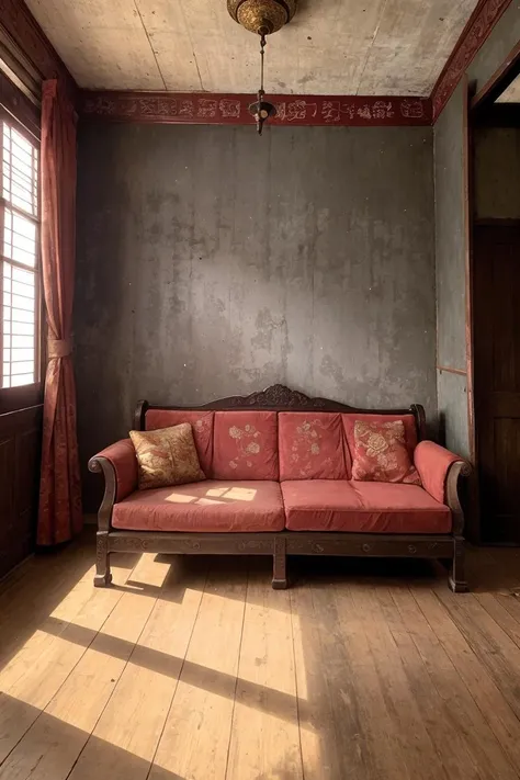 photo RAW, dark theme, decrepit living room, old sofa, oriental, chinese, red, dim light, futuristic, satin, red curtain, patine golden, ornament, mirror, ornate, detail, traditional, wooden floor, <lora:ARWOrientalInterior:0.9>
masterpiece, award winning photography, natural light, perfect composition, high detail, hyper realistic Lavender
cracked floor, treebark texture, rusty, dusty, dirty <lora:entropy-alpha:.15> <lora:treebark:.05>, dust flying in volumetric athmosphere