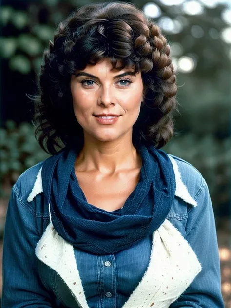 AdrienneBarbeau768, +++(close up face portrait), busty, vintage turtleneck, 70s jeans, detailed eyes, photography, trending on artstation, sharp focus, studio photo, intricate details, highly detailed, by greg rutkowski <lora:AdrienneBarbeau768-000320:0.5>