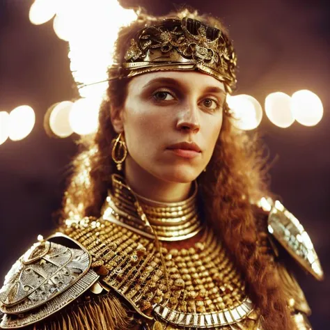 ((photo portrait of warrior princess on analog style like film photography)), ((high quality:1.2, masterpiece:1.2)),high details, detailed and intricate, intricate details, high intricate details, absurd amount of details,((upper body:1.2)), portrait, Realism, Ambient Occlusion, Natural Lighting,Volumetric Lighting, Volumetric Light, Volumetric,  <lora:ArgieFilm-04:0.5>