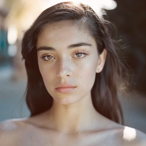 analog style,FUJI ETERNA 500T, (light leak film:1), film, dust, grain, (film grain:1.5), photo portrait of young woman with Mediterranean features, detailed face, <lora:epiNoiseoffset_v1:1>, <lora:ArgieFilm-01:1>