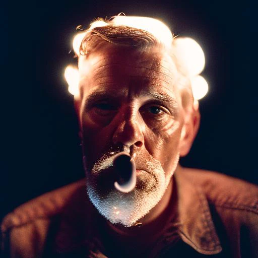 analog style, film, dust, grain, (film grain:1), centered perfil portrait of white man smoking at night, detailed face,  <lora:epiNoiseoffset_v1:1>, <lora:ArgieFilm-01:1>