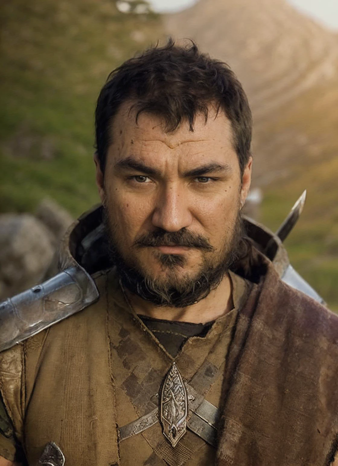 An intricate full color portrait of sks person:1 as (viking warrior), (barbarian), epic character composition, by ilya kuvshinov, alessio albi, nina masic, sharp focus, natural lighting, subsurface scattering, f2, 35mm, film grain, <lora:locon_kripparian_v1_from_v1_64_32:1.25>