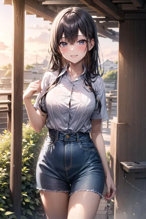 <lora:apstyle2:0.75> apstyle3 apstyle masterpiece best quality detailed eyes masterpiece best quality
1girl, cowboy shot, standing, seductive smile, solo
civilian clothes
outdoors greenery, sunset, cowboy shot, light smile, standing, parted lips,
<lora:more_details:0.3> ah1  <lora:1651489307798708599:0.2>,  <lora:GoodHands-vanilla:1>