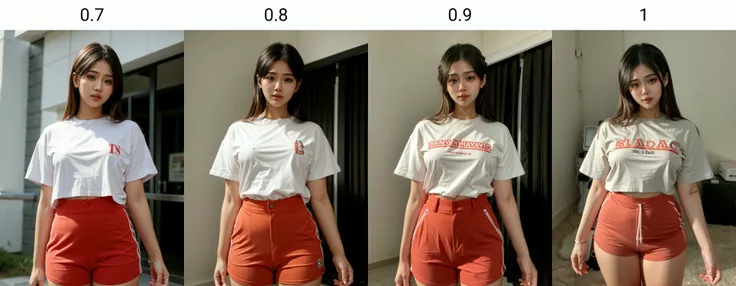 ((different clothes)), (Petite) ,(low angle shot, shot from below:1.2), (random pose, posing to viewer), portrait photo of a 18 years old blonde woman, shirt, (hanging breasts), beautiful face, perfect eyes, brown hair, posing, cross legs
