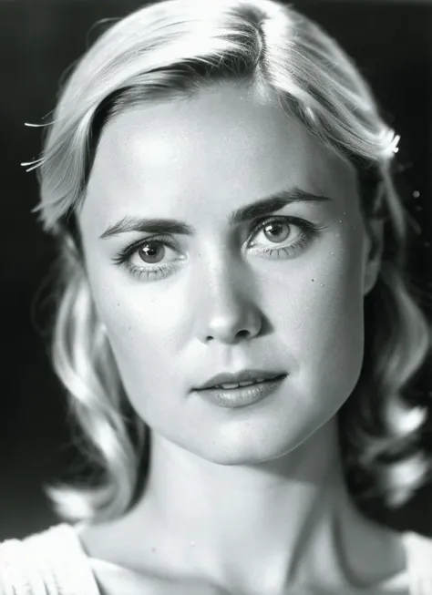 A 1930s professional photograph of sks woman, ((detailed face)), (High Detail), Sharp, 8k, ((bokeh)), <lora:locon_radha_v1_from_v1_64_32:1.3>