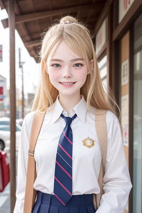 1girl, beautiful 18 years old, ElleFanning4, 18 years old,
street, smiling,
japanese highschool uniform, necktie, cowboy shot,
<lora:lit:0.3>,