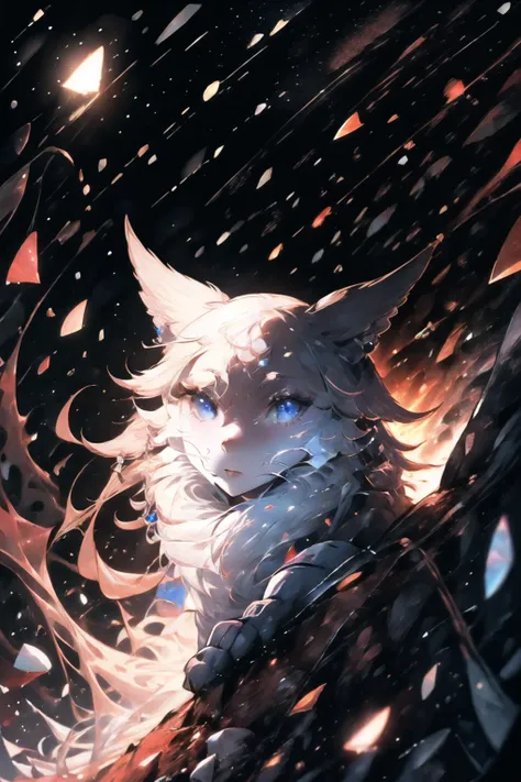 Highly detailed, High Quality, Masterpiece, beautiful, triangle black hole, <lora:Pos_FateIsIllusory:0.75>, YaeMikoFox, no humans, <lora:Char_GenshinImpact_YaeMikoFox:1>