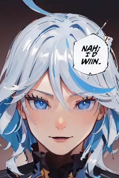 (masterpiece:1.2), (best quality:1.2), (extremely detailed:1.2),(extremely detailed face), (ultra detailed), anime screencap, close up, furina, nahidwin, speech bubble, english text,  <lora:concept_nahidwin:0.85> <lora:furina:1>