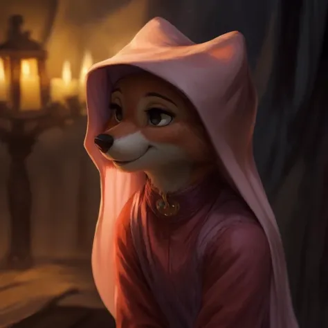 <lora:add_detail:0.5> add_detail, masterpiece, best quality, detailed, soft dim lighting, bokeh, depth of field, 2d, by viskasunya, by dangpa, by tojo the thief, <lora:Rosa Bonheur style:0.8>
 <lora:CARTOON_MaidMarian_ownwaifu:1> CARTOON_MaidMarian_ownwaifu, animal ears, black eyes, snout, two-tone fur, orange fur, tail