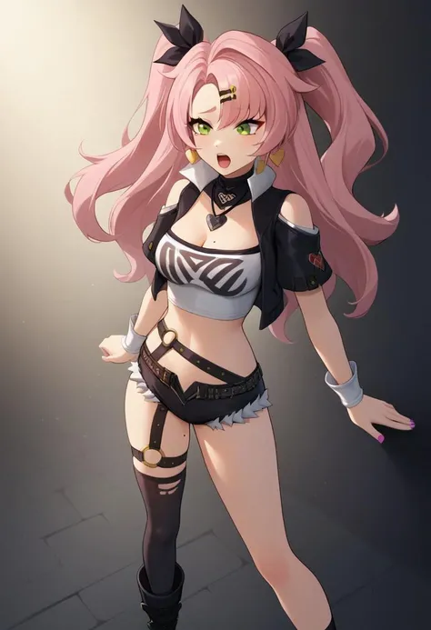 (Best quality, 4k, Masterpiece :1.3) 1girl, long hair, pc_chan,  chibi:1.5, silver hair,  purple eyes, dark skin, white background,  (full body:1.2),  (mischievous:1.2), body standing symmetrical beautiful woman, hyper realistic, 1girl, yellow tiger bikini, barefoot, inside bedframe, perfect body, pose, (tatto:1),red slave tatto in stomach, ((1girl:1)), full body, dark skin, human, ((full_body)) from below, 1girl, laughing, Girl, A half body, Dilated yin, Be red in the face