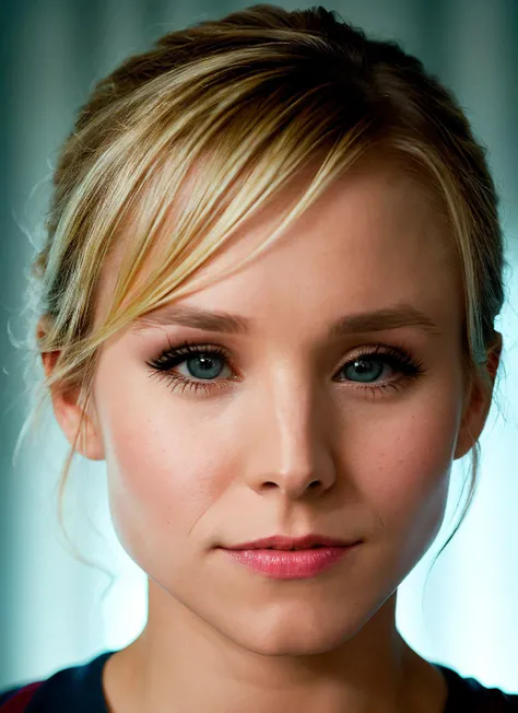 portrait of Kristen Bell, epic (photo, studio lighting, hard light, sony a7, 50 mm, matte skin, pores, colors, hyperdetailed, hyperrealistic) <lyco:Kristen Bell:1.3>