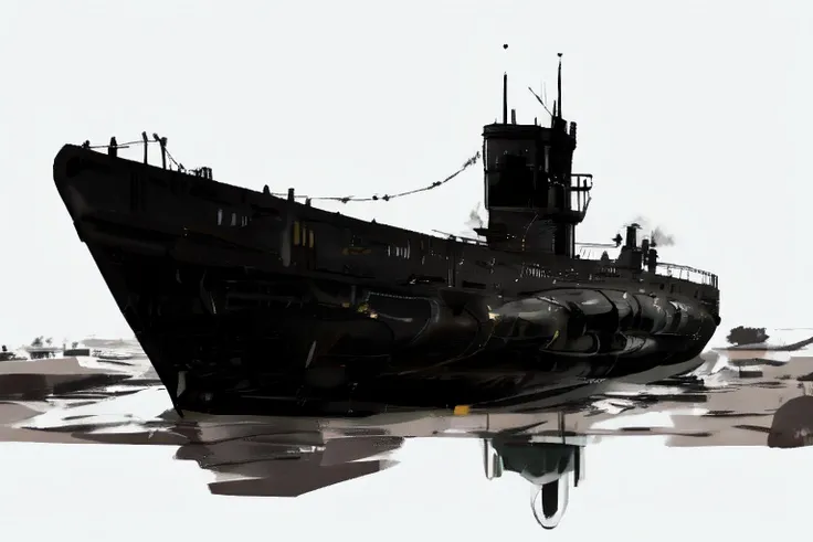 uboat, submerged,