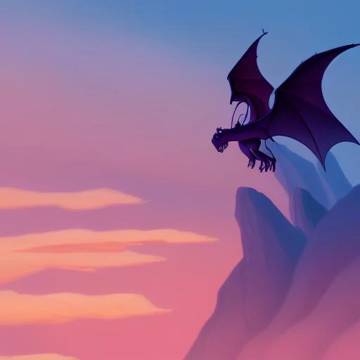 classic disney style massive fantasy dragon, magical, iridescent scales, atmospheric, epic scene, large wings, sharp teeth, ominous skies, landscape background