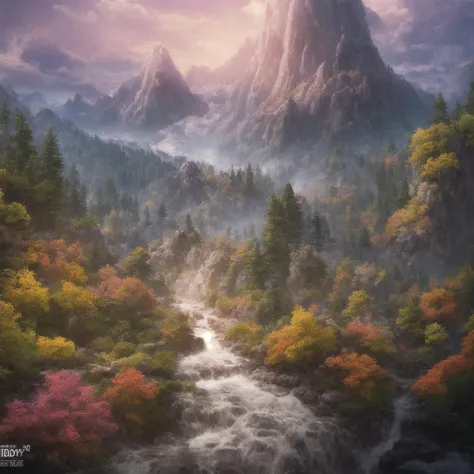 Make a beautiful view of nature like mountain, forest, etc... (You know, nature views), award winning photography, Bokeh, Depth of Field, HDR, bloom, Chromatic Aberration ,Photorealistic, anime style, extremely detailed, trending on artstation, trending on CGsociety, Intricate, High Detail, dramatic, art by midjourney, masterpiece, best quality, high quality,extremely detailed CG unity 8k wallpaper