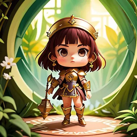 modelshoot style, 1girl, full body, chibi, knight armor, tarot card, highly detailed, digital painting, smooth, sharp focus, illustration, ultra realistic, 8 k, art by artgerm andalphonsemucha, <lora:COOLKIDS:1> <lora:blindbox_V1Mix:1>