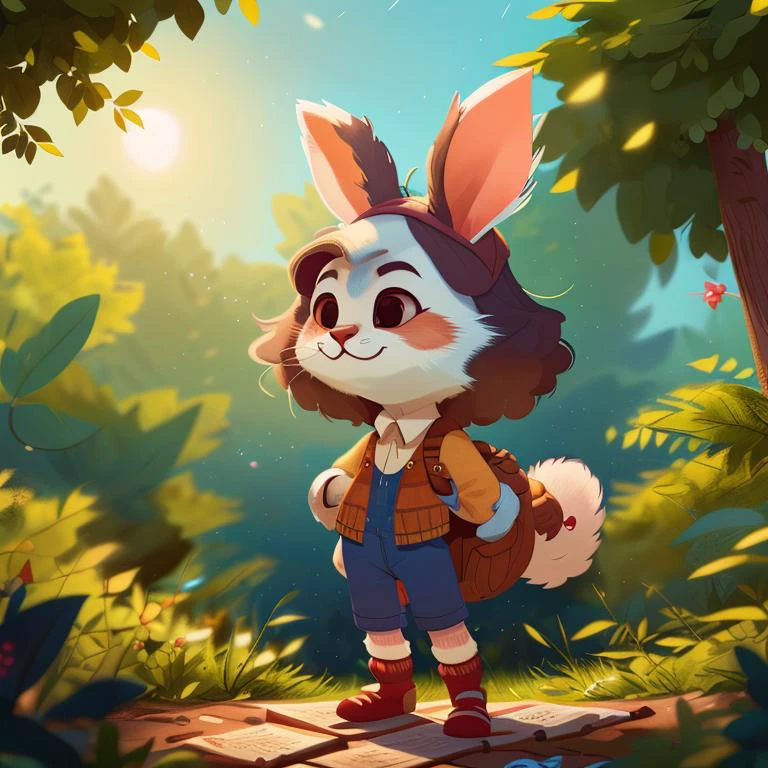A photo portrait of a cute rabbit-woman hybrid as a scientist, during nighttime in summer, in 8k resolution.
<lora:COOLKIDS:1>