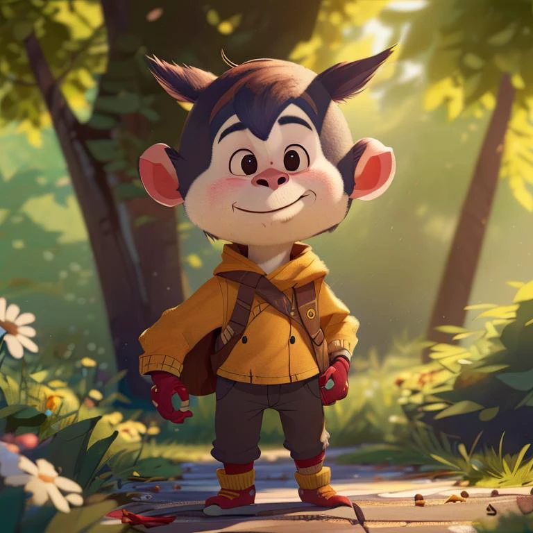 A photo portrait of a cute monkey-man hybrid as a jedi, during nighttime in spring, in 8k resolution.
<lora:COOLKIDS:1>