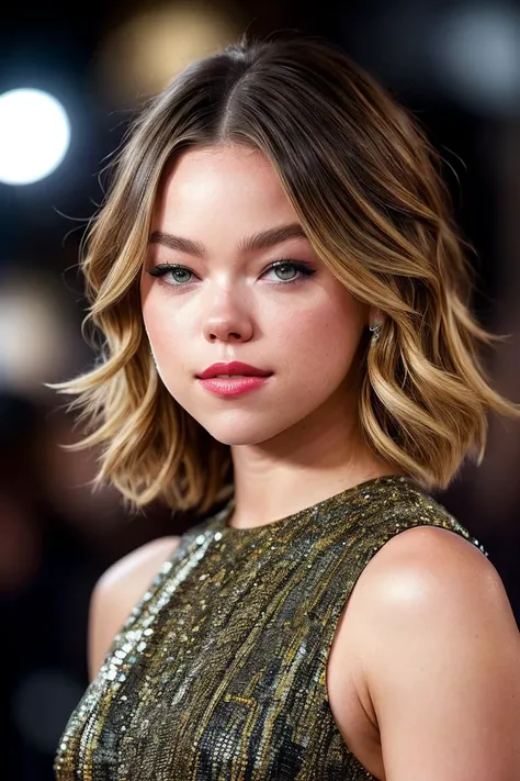 photo of beautiful (m4lc0ck-130:0.99), a woman with beautiful hair, as a movie star in a (movie premiere), premiere gala, (near a movie theatre), natural skin texture, (fashionable modern outfit), 24mm, 4k textures, soft cinematic light, adobe lightroom, photolab, hdr, intricate, elegant, highly detailed, sharp focus, ((((cinematic look)))), soothing tones, insane details, intricate details, hyperdetailed, low contrast, soft cinematic light, exposure blend, hdr, faded, (paparazzi in background), (painted lips:1.1)