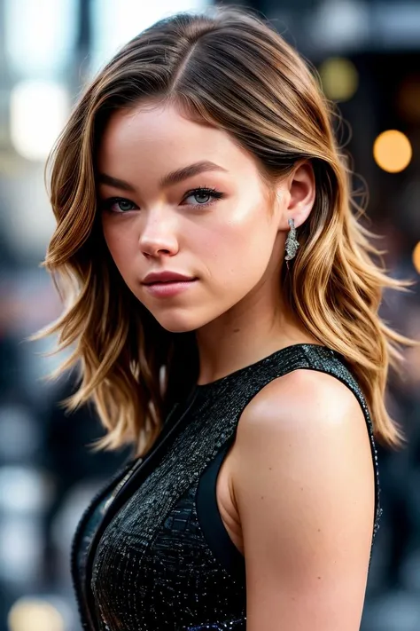 photo of beautiful (m4lc0ck-130:0.99), a woman with beautiful hair, as a movie star in a (movie premiere), premiere gala, (near a movie theatre), natural skin texture, (fashionable modern outfit), 24mm, 4k textures, soft cinematic light, adobe lightroom, photolab, hdr, intricate, elegant, highly detailed, sharp focus, ((((cinematic look)))), soothing tones, insane details, intricate details, hyperdetailed, low contrast, soft cinematic light, exposure blend, hdr, faded, (paparazzi in background)