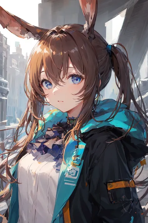 masterpiece,1girl, <lora:amiyaaa:0.85>,upper body, looking at viewer, solo