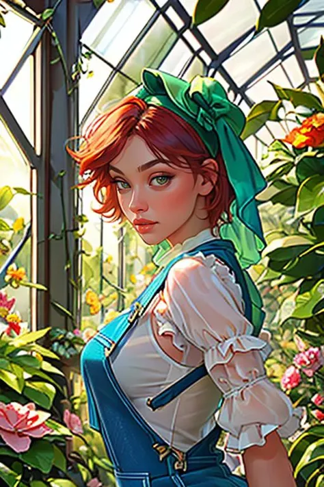 Merger_deb_blares,
(in a giant glass green house filled with exotic flowers and plants wearing overalls and a bandana walking through the flowers, arboretum, green house, glass, plants, flowers:1.2),
bokeh, f1.4, 40mm, photorealistic, raw, 8k, textured skin, skin pores, intricate details  <lora:epi_noiseoffset2:1>, epiCRealism <lora:ClothingAdjuster3:-1>