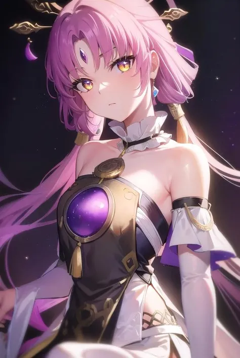 fuxuan, <lora:fuxuan-lora-nochekaiser:1>,
fu xuan, (yellow eyes:1.5), forehead jewel, hair ornament, hair stick, long hair, low twintails, parted bangs, pink hair, twintails,
BREAK bare shoulders, black dress, bridal gauntlets, detached collar, detached sleeves, dress, jewelry, neck ring, pantyhose, skirt, white pantyhose, white skirt,
BREAK looking at viewer, upper body, fully body,
BREAK outdoors,
BREAK <lyco:GoodHands-beta2:1>, (masterpiece:1.2), best quality, high resolution, unity 8k wallpaper, (illustration:0.8), (beautiful detailed eyes:1.6), extremely detailed face, perfect lighting, extremely detailed CG, (perfect hands, perfect anatomy),
