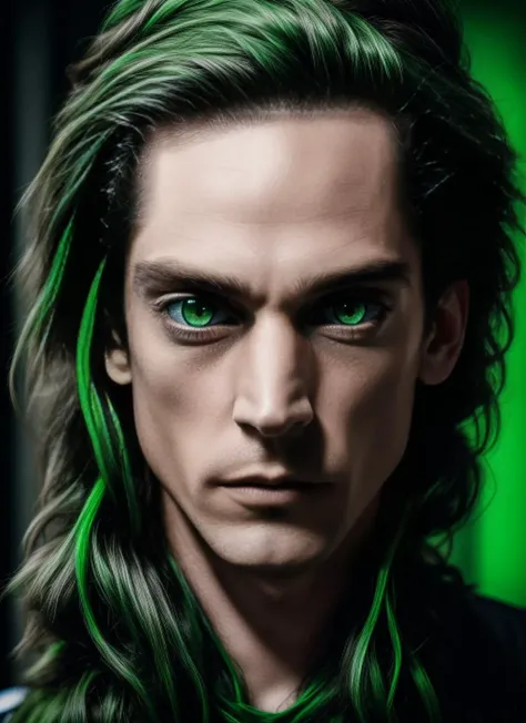 photo of man, detailed face with light green eyes, high quality, high detailed face, multicolor long hair like a punk, 8k <lora:m0ura:0.85> <lyco:locon_perfecteyes_v1_from_v1_64_32:0.75>