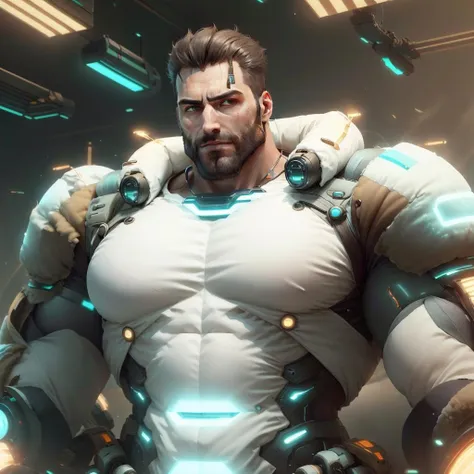 (Intricate Details, Masterpiece, Best Quality, High Resolution, 8k), (1man), (male:1.2), mature, dandy face, finely detailed eyes and face, toned body, masculine appeal, commanding presence, hot stud, bulging biceps and triceps, well-developed quadriceps and hamstrings, light skin, burgundy straight layered bangs hair, aquamarine eyes,  ornate details,  portrait, solo, half shot, looking down, detailed background, detailed face, (cogpunkai, cogpunk theme:1.1),  tech-mage,   [magic|technology], melding of spellcraft and advanced technology,  intricate [spellcasting clothes|mechanical gear], gear shaped glyphs,  ancient crystals,  [gears|ancient spell],  floating particles,  [innovative|enchanting] aura, high tech vehicle in background,   , finely detailed background, Depth of Field, VFX, young man and handsome