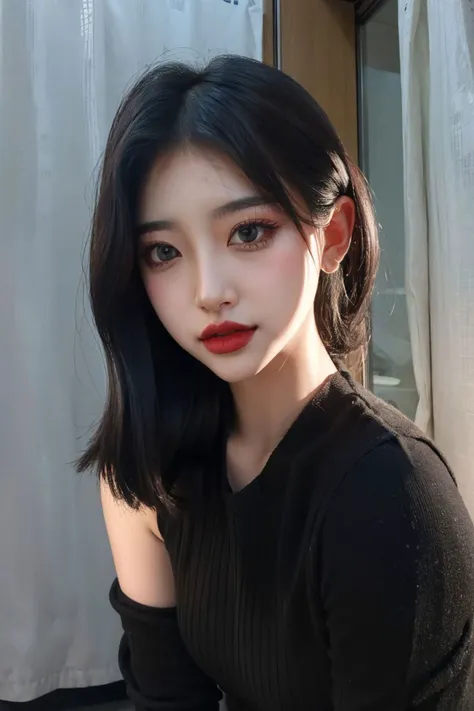 Beautiful (1 girl:1.3), Alone, (very detailed) full body masterpiece, Ultra realistic, 16K, nightmare atmosphere, gothic, r3b3cc4 young, Sensual (Erotic), 1 girl (cute young) alone, delicate (seductive) female face, silky realistic hair, hair fringe, looking at viewer, goth makeup, pale-blonde and pale-golden hair (gradient colors) , simple unfocused background, bedroom background, jewelry, earrings, necklace, young beauty, portrait, hoop earrings, realistic, soft lighting, muscular female body, realistic hot body , photorealistic, detailed clear eyes, extremely erotic, delicate feminine, muscular female body, large natural breasts, belly hot, narrow waist, proportionally big hips, thick legs, beautiful, nude (porn), different sensual positions, raw, analog, sharp focus, 8K, high definition, high quality, Fujifilm XT3, Film grain, award winning, highly detailed skin artwork, realistic skin details, visible pores, clear focus, volumetric fog, 8k hd, dslr, high quality, Film grain, light skin, photographic realism , lomography