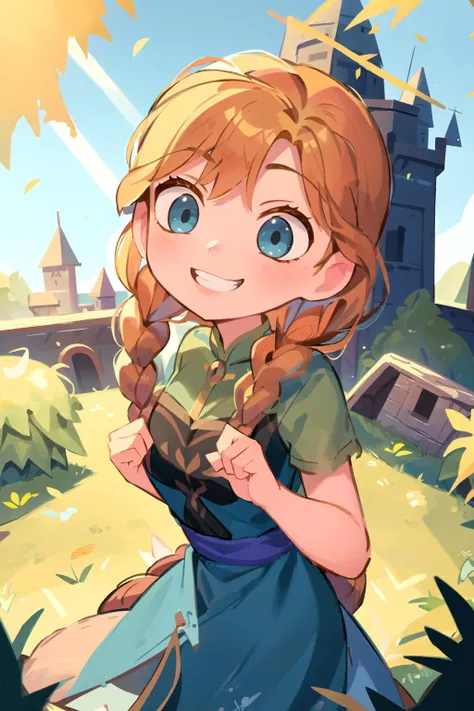 (best quality, masterpiece, absurdres),
girl anna of arendelle, grin, day light, braided hair, ((blue sky with clouds):0.7), castle on background, <lora:anna_of_arendelle_v21:1>, <lora:COOLKIDS_MERGE_V2.5:0.8>, (best quality, masterpiece),