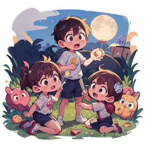 (best quality, masterpiece), dramatic,
multiple kids, moonlight, full moon on background, balloons, fireworks , <lora:COOLKIDS_MERGE_V2.5:1>, (best quality, masterpiece),
