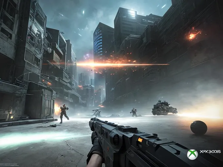 generic third - person shooter, sci - fi third - person shooter on the og xbox, 2 0 0 3 graphics, playstation 2 graphics, y 2 k aesthetic hud, (studio quality:1.1), (8k uhd:1.1), (ultra realistic:1.1), (photography:1.1), (photorealism:1.1), (realistic:1.1), (detailed:1.1), (massive scale:1.1), (max detail:1.1), (soft lighting:1.1), (studio lighting:1.1), (photoshop:1.1), (portrait:1.1)