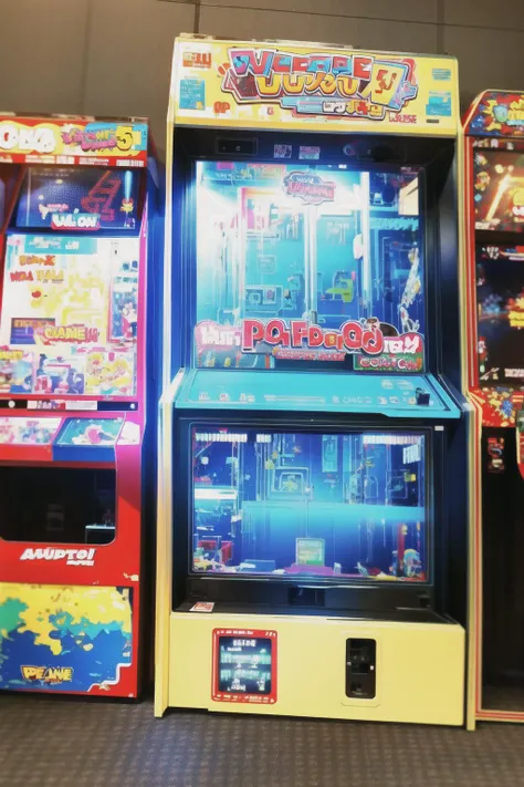 arcade, arcade cabinet, <lora:Arcade V1:0.6>