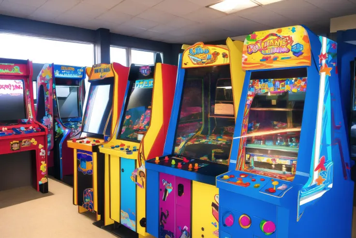 arcade, arcade cabinet, <lora:Arcade-10:0.6>