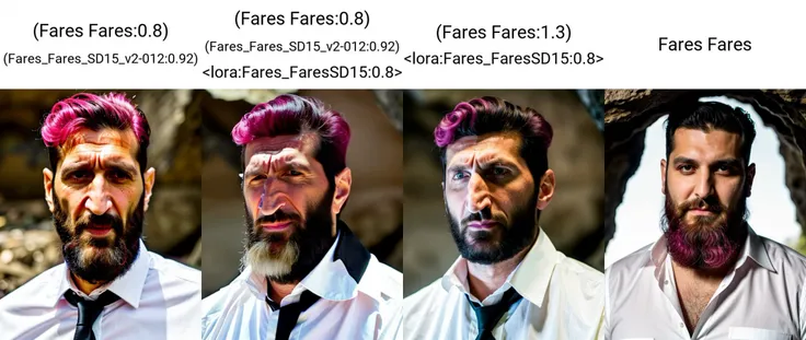 close portrait (Fares Fares:0.8) (Fares_Fares_SD15_v2-012:0.92) man with a (slicked-back pink hair:1.1) wearing a black vest (and long sleeved white shirt:1.25), inside a dark cave, (full:1.2) (long:0.5) (squarish:1.2) big (beard:1.2), devilish (confident looking down:1.2), 4k uhd, dslr, soft light, high quality, Fujifilm XT3 <lora:beard_slider_v10:2.0>