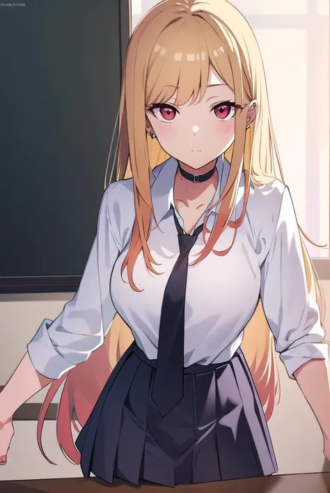 Best Quality,masutepiece,disdaining ,disgusted face, disgusted face,displeasure,grimance,anguish,furrowed brow,furious,,{{{disgusting:1.5}}},{{{clenched teeth:1.1}}}, look down at viewer, {{{from below:1.2}}}, very low-angle shot,{lower body shot, View from below}, short bob hair, Strands of hair,Farben Hair color,Classroom,tiny chest、red blush, Bow, Red bow, Long sleeves, Shirt, Collared shirt, Skirt, Pleated skirt, Black skirt, tiny chest、looking at the viewers, BREAK (masutepiece:1.2), Best Quality, High resolution, Unity 8k壁纸, (Illustration:0.8), (Beautiful detailed eyes:1.6), extra detailed face, Perfect Lighting, extremely details CG, (Perfect hands, Perfect Anatomy),(Skirt lift:1.3), (Skirt that rolls up:1.3)、(Fully exposed panties:1.5)