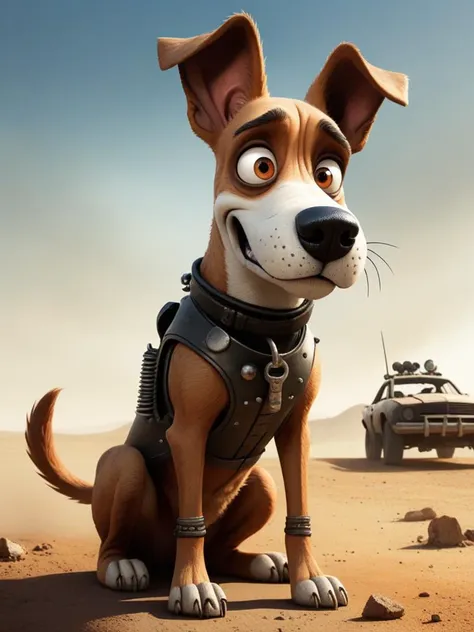 cartoon dog mad max