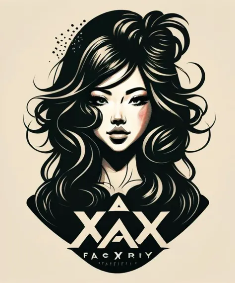 a xustom motor t-shirt logo in the style of <MAGIFACTORY> art, tapered fine outline, (first-person view) art on (empty background:1.4)Hands,