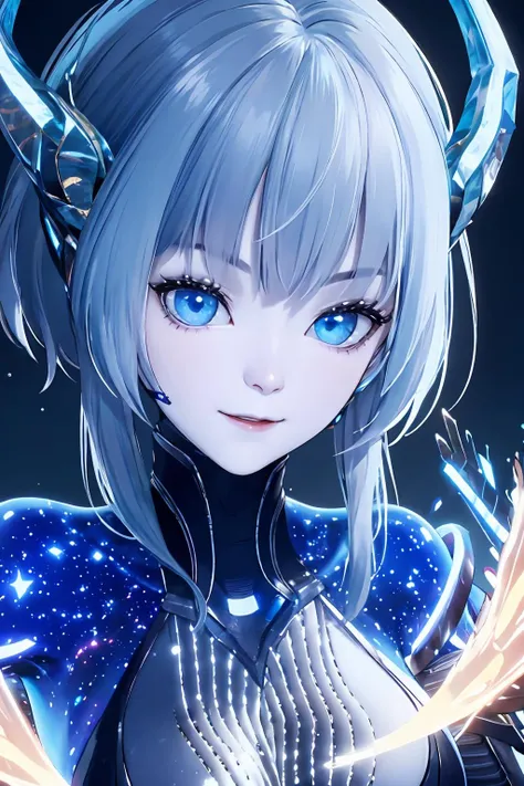 best quality:1.2,masterpiece,(detailed characterization:1.2),(perfect detail, perfect skin:1.2),extremely detailed 8K wallpaper,intricate detail,distinct_image,extremely intricate,(detailed skin:1.3),High definition,((glossy skin)),(natural light, ray tracing, volumetric light),(golden-ratio face, perfect proportioned face, perfectly beautiful:1.3),(reflected diffuse light to face:1.3),(peer proportional face),(perfect anatomy, correct limb, correct finger),
BREAK
lbc_å·´å·´å¡,1girl,Devil's Horns,wings,looking at viewer,bangs,blurry background,blue eyes,long hair,glowing,upper body,depth of field,solo,glowing eyes,<lora:lbc_babata:0.6>,
BREAK (starry tornado:1.4),starry Nebula,beautiful detailed sky,