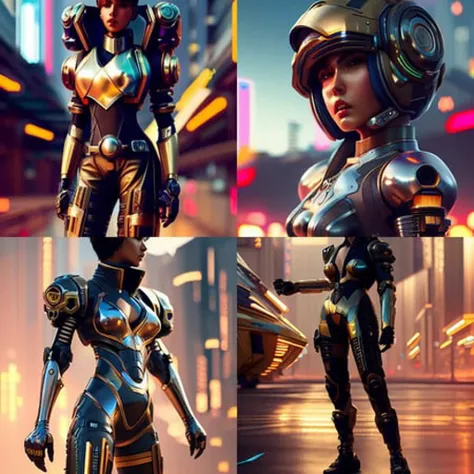Mech punk clothes with short hair girl, battle status, hyper detailed, digital art, cyberpunk style, cybercinematic lighting, studio quality, smooth render, unreal engine 5 rendered, octane rendered, art style by klimt and nixeu and ian sprigger and wlop and krenz cushart