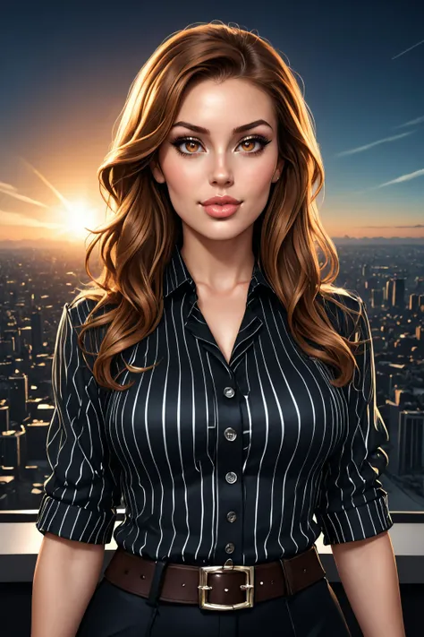 fancy woman with Post-Apocalyptic aesthetic, (hazel eyes realistic eyes:1.1), detailed pupils, large lips,
2000s, woman ([Julia|Imogen|Ruby]:0.9), (lana:0.7), centered, looking at viewer, , amazing, symmetrical face, perky breast, , slimy, smooth skin, realistic skin, glamour model,
wearing pinstripe pattern, Venetian canals and gondolas and sunset, [midjourney style|arosen style],
best quality, , HDR, professional, studio quality, highres,
detailed Lime background,
combine cartoon with realistic real life,